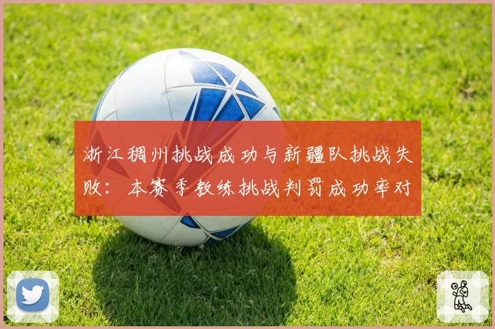 浙江稠州挑战成功与新疆队挑战失败:本赛季教练挑战判罚成功率对比